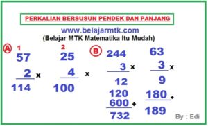 Perkalian Bersusun Panjang Dan Pendek